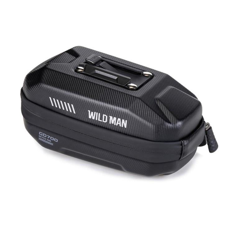 

WILD MAN GD700 Mountain Bicycle EVA Hard Shell Bag Bike Seat Bag(Black)