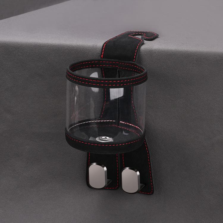 

Car Water Cup Holder Seat Back Dual Hanger Hook(Black)