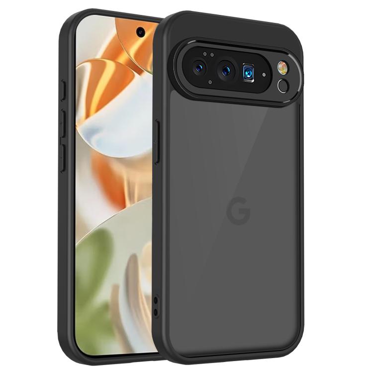 

For Google Pixel 10 Pro XL Skin Feel Frosted PC+TPU Shockproof Phone Case(Transparent Black)