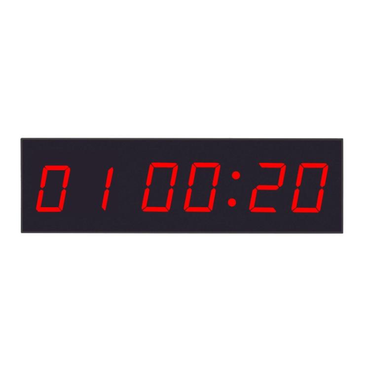 

KYX--0018 Plastic Shell 1.8 inch 6-digit LED Sports Fitness Multi-function Timer, Plug:AU Plug(Black)