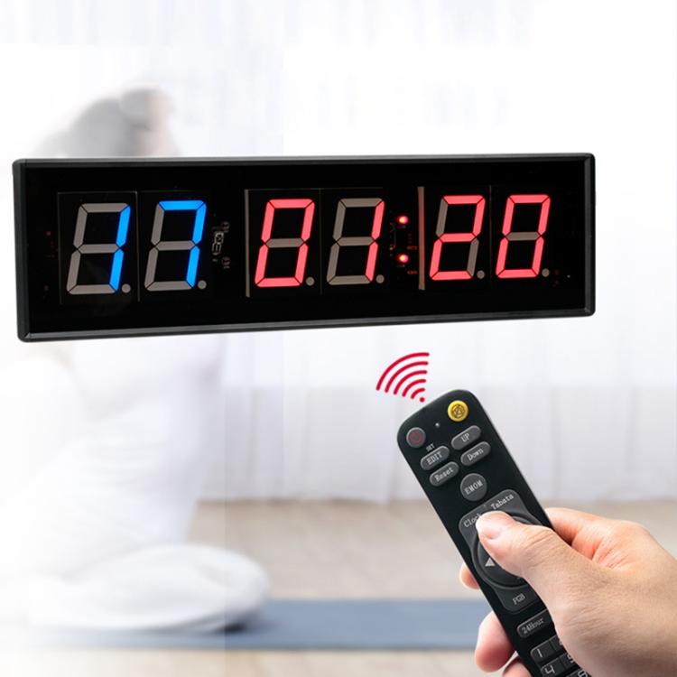 

KYX--0023 2.3 inch 6-digit LED Sports Fitness Multi-function Timer, Plug:AU Plug(Blue Red Digits)