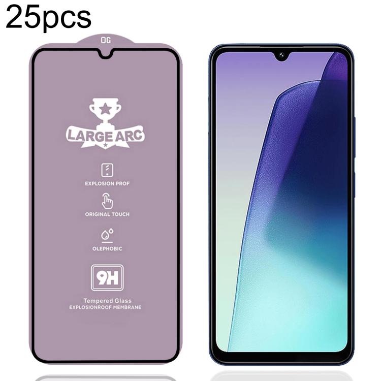 

For Xiaomi Redmi 14C 4G 25pcs 9H 0.4mm High Aluminum Large Arc Tempered Glass Film
