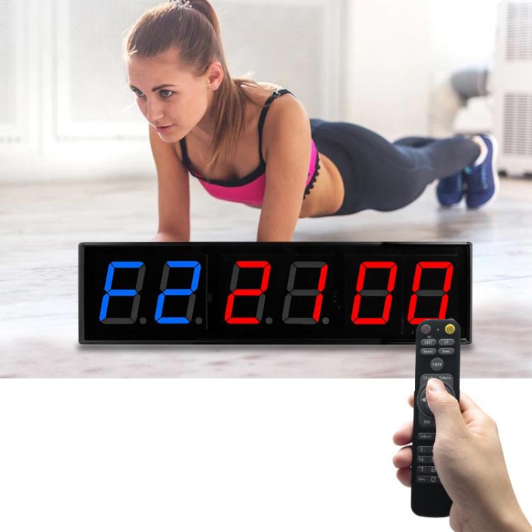 

KYX--0040 4 inch 6-digit LED Sports Fitness Multi-function Timer, Plug:AU Plug(Black)