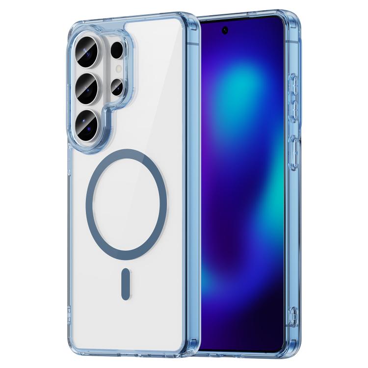 

For Samsung Galaxy S26 Ultra 5G PC Hybrid TPU Airbag Shockproof MagSafe Phone Case(Transparent Blue)