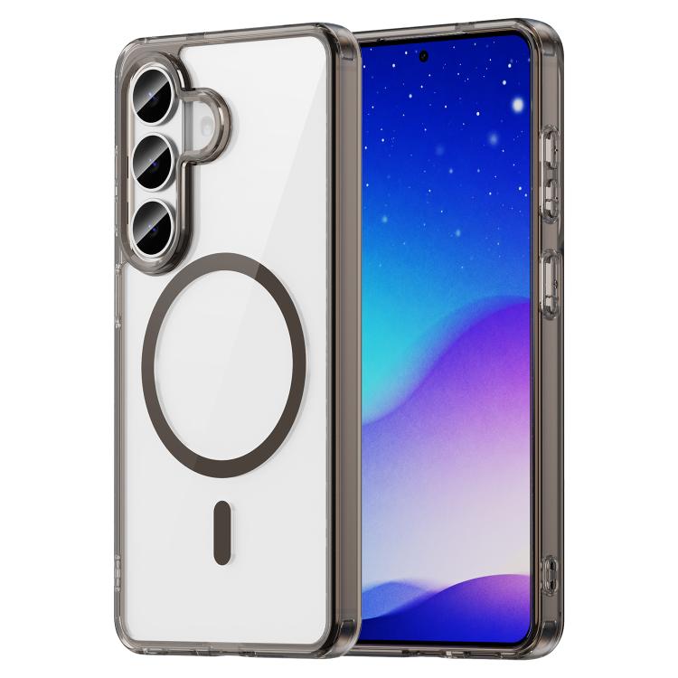 

For Samsung Galaxy S26 5G PC Hybrid TPU Airbag Shockproof MagSafe Phone Case(Transparent Black)