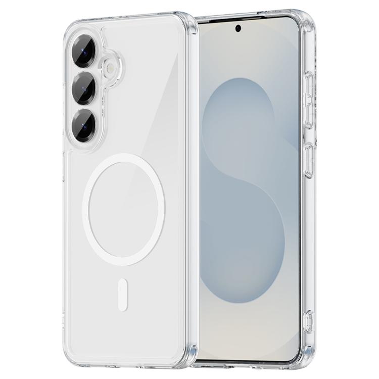

For Samsung Galaxy S25 5G PC Hybrid TPU Airbag Shockproof MagSafe Phone Case(Transparent)