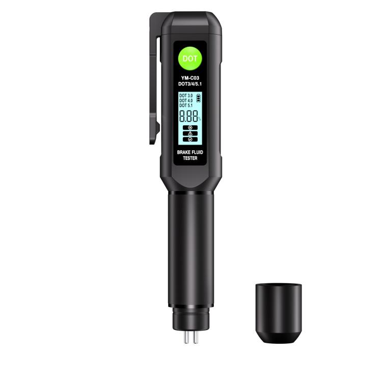 

YM-C03 Digital Display Car Brake Fluid Tester Brake Fluid Water Content Tester(Black)