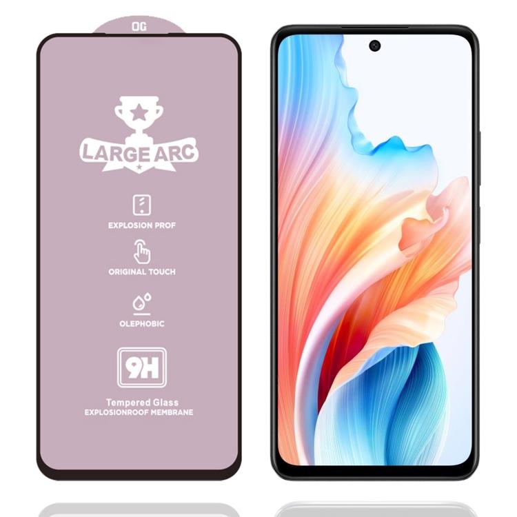 

For OPPO A79 5G 9H 0.4mm High Aluminum Large Arc Tempered Glass Film