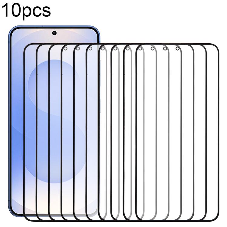 

For Samsung Galaxy S25 SM-S931B 10pcs Front Screen Outer Glass Lens with OCA Optically Clear Adhesive