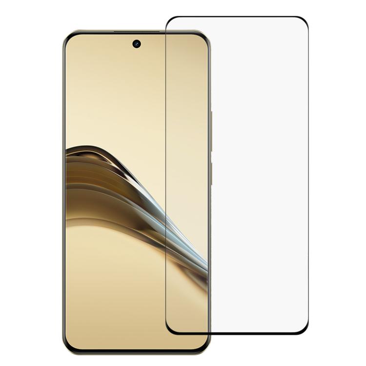 

For Realme 14 Pro Lite 5G Full Glue 9H HD 3D Curved Edge Tempered Glass Film(Black)