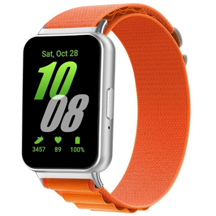 

For Samsung Galaxy Fit3 SM-R390 xDfind Nylon Loop Sport Watch Band(Orange)