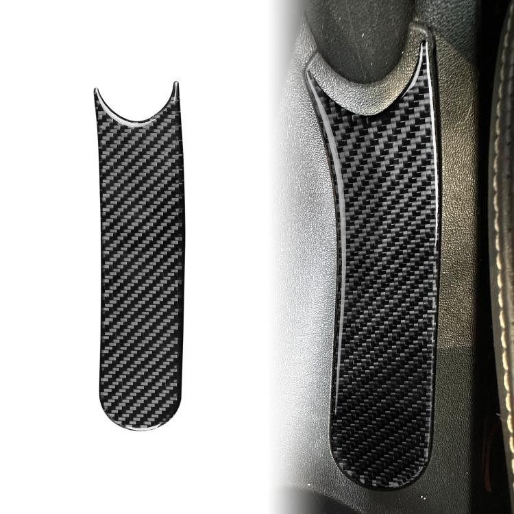 

Carbon Fiber Car Handbrake Panel Decorative Sticker for SEAT Leon 2005-2012, Left and Right Driver(Black)