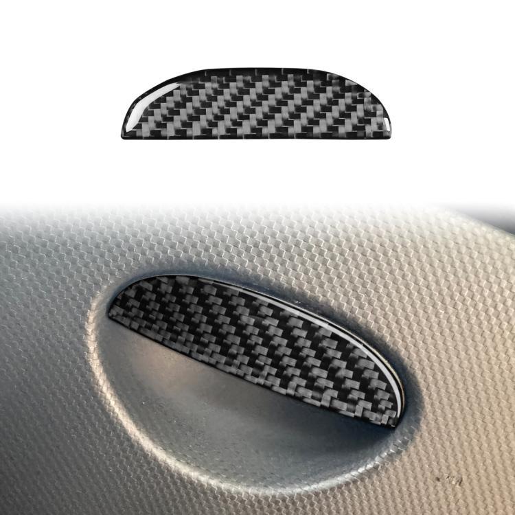 

Carbon Fiber Car Passenger Seat Storage Box Handle Decorative Sticker for SEAT Leon 2005-2012, Left and Right Driver(Black)