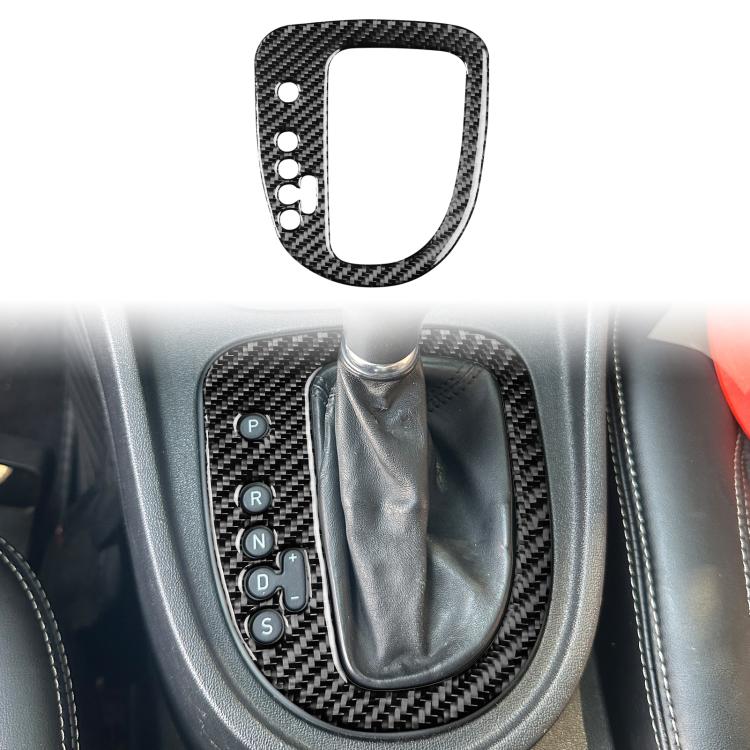

Carbon Fiber Car Gear Position Panel Decorative Sticker for SEAT Leon 2005-2012, Left Driver(Black)
