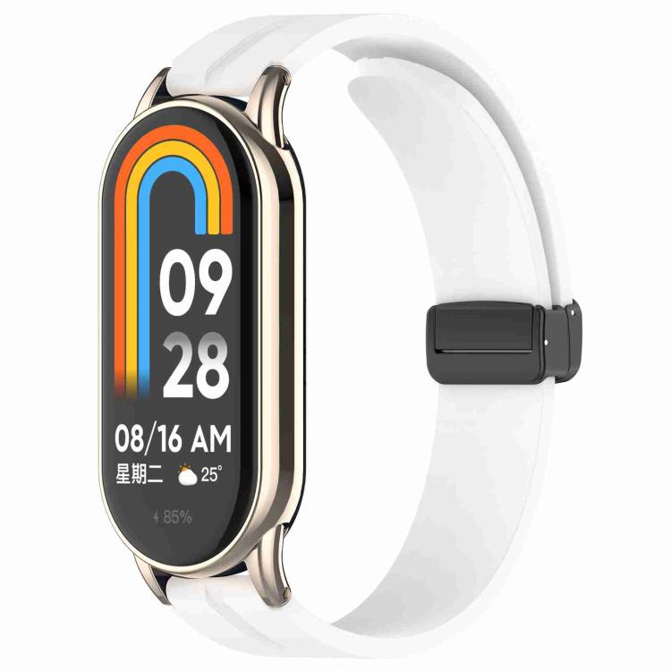 

12mm xDfind Folding Buckle Silicone Watch Band(White)