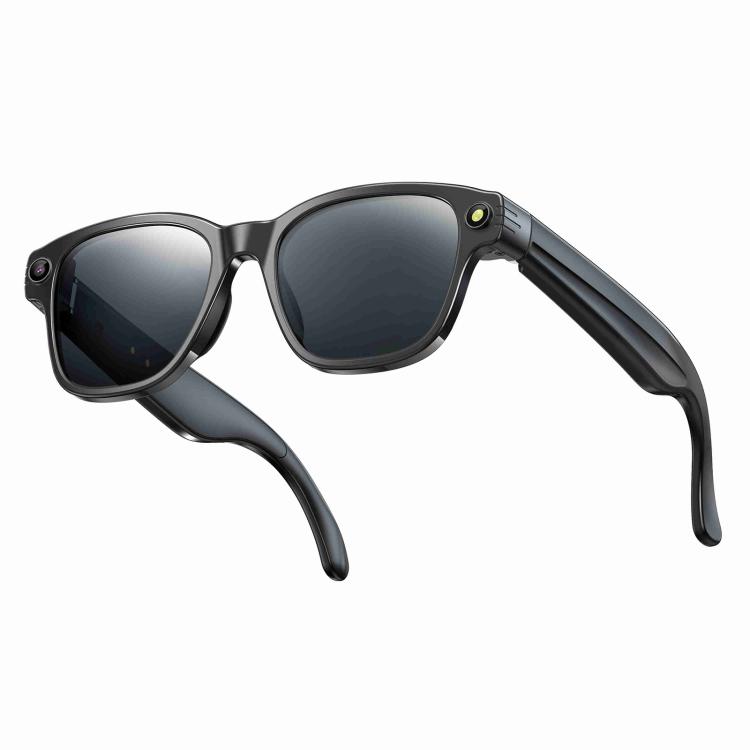 

L801 Smart Glasses with 8MP HD Camera Video Recording WiFi Transmission Al Smart Voice Assistant Smart Wearable Headset(Black body Sunglasses)