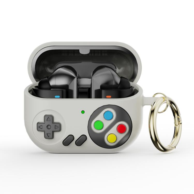

For Samsung Galaxy Buds3 / Buds3 Pro Retro Game Console Style Earphone Silicone Protective Case(White)