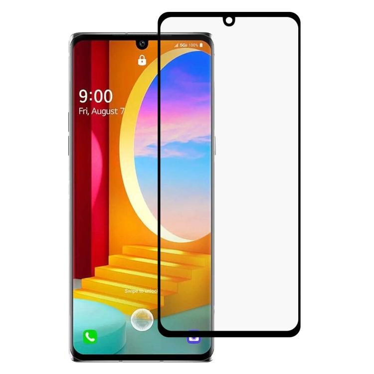 

For LG G9 Full Glue 9H HD 3D Curved Edge Tempered Glass Film(Black)