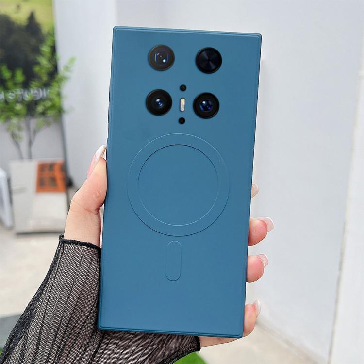 

For Huawei Mate 70 Pro / 70 Pro+ Solid Color Liquid Silicone MagSafe Magnetic Phone Case(Royal Blue)