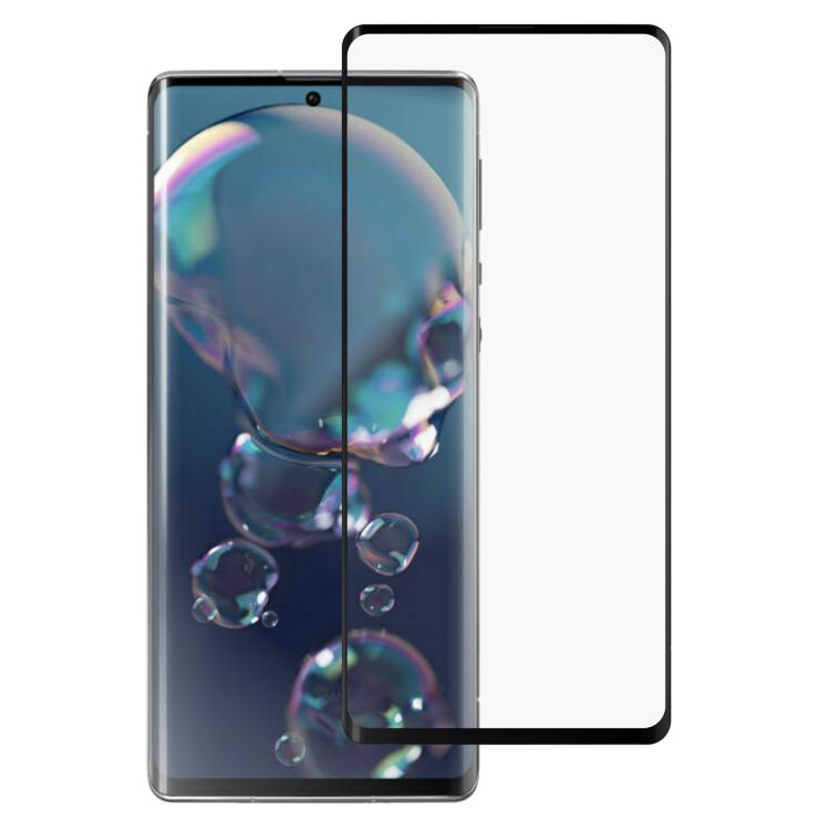 

For Sharp Aquos R6 Full Glue 9H HD 3D Curved Edge Tempered Glass Film(Black)