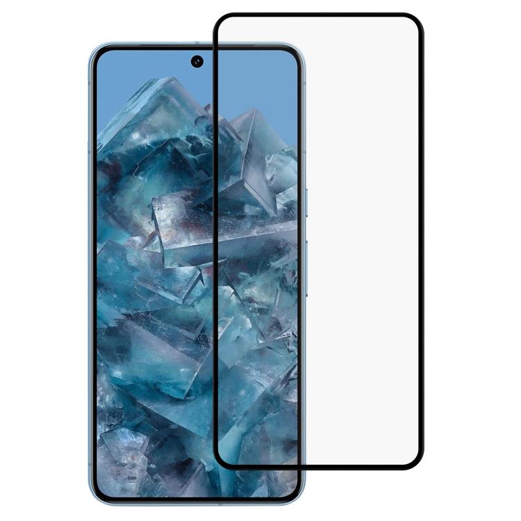 

For Google Pixel 8 Pro Edge Glue 9H HD 3D Curved Edge Tempered Glass Film(Black)