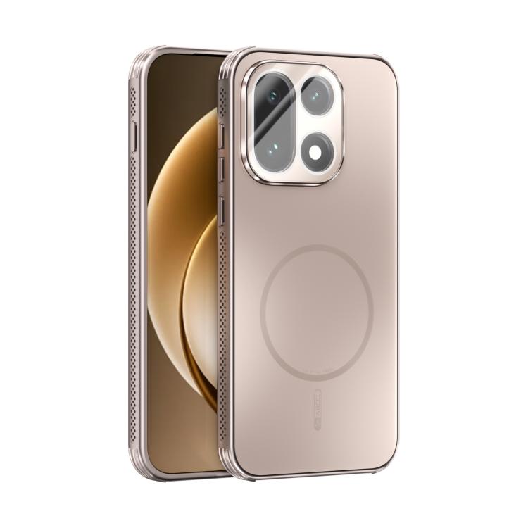 

For OnePlus 15 ABEEL Heat Dissipation Frosted MagSafe Phone Case with Lens Film(Rose Gold)