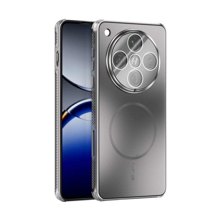 

For OPPO Find X8 Pro ABEEL Heat Dissipation Frosted MagSafe Phone Case with Lens Film(Silver)