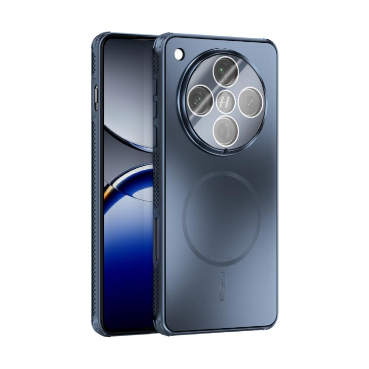 

For OPPO Find X8 Pro ABEEL Heat Dissipation Frosted MagSafe Phone Case with Lens Film(Dark Blue)