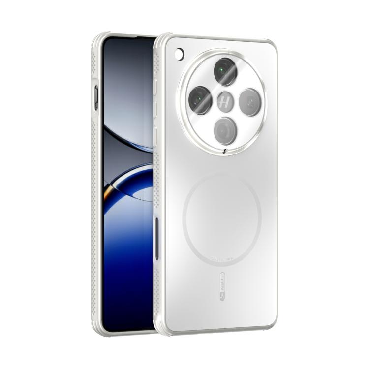 

For OPPO Find X8 Pro ABEEL Heat Dissipation Frosted MagSafe Phone Case with Lens Film(White)
