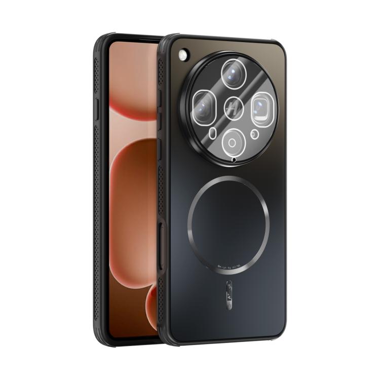 

For OPPO Find X8 Ultra ABEEL Heat Dissipation Frosted MagSafe Phone Case with Lens Film(Black)