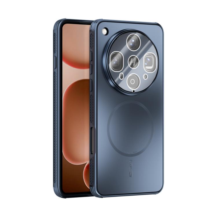 

For OPPO Find X8 Ultra ABEEL Heat Dissipation Frosted MagSafe Phone Case with Lens Film(Dark Blue)