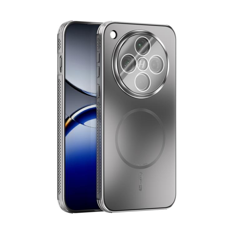 

For OPPO Find X8 ABEEL Heat Dissipation Frosted MagSafe Phone Case with Lens Film(Silver)