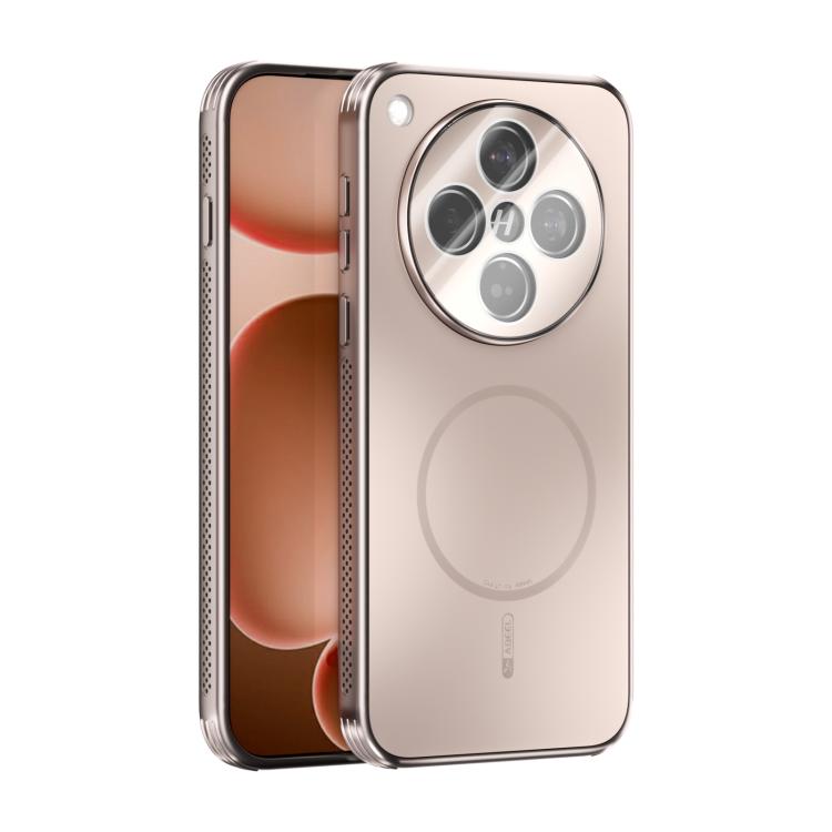 

For OPPO Find X8s+ ABEEL Heat Dissipation Frosted MagSafe Phone Case with Lens Film(Rose Gold)