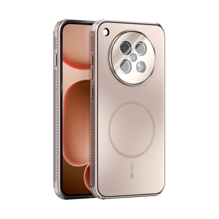 

For OPPO Find X8s ABEEL Heat Dissipation Frosted MagSafe Phone Case with Lens Film(Rose Gold)