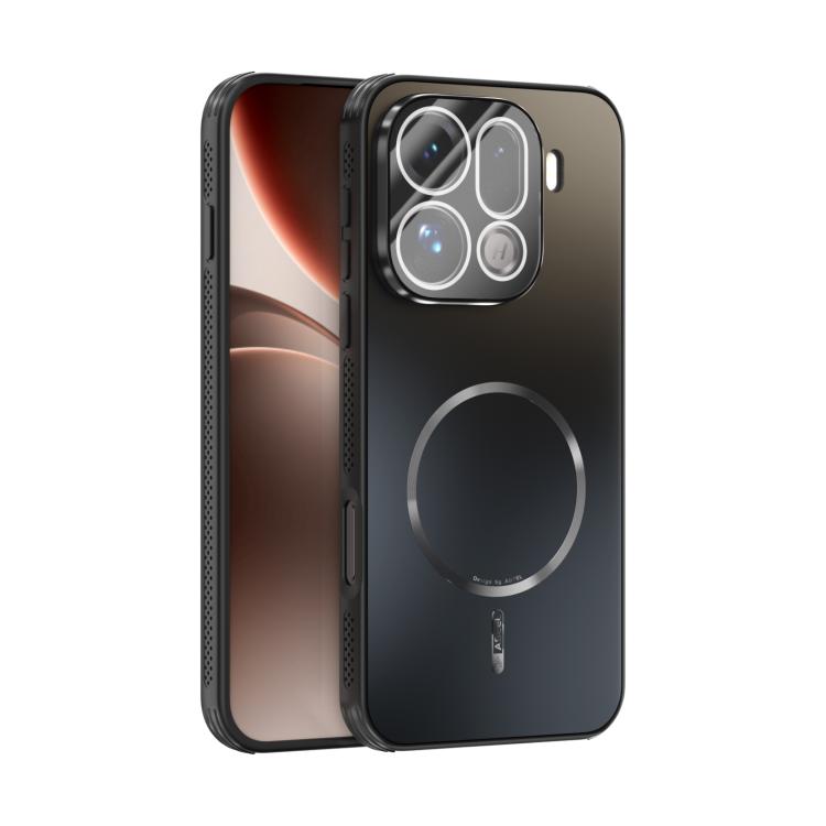 

For OPPO Find X9 Pro ABEEL Heat Dissipation Frosted MagSafe Phone Case with Lens Film(Black)