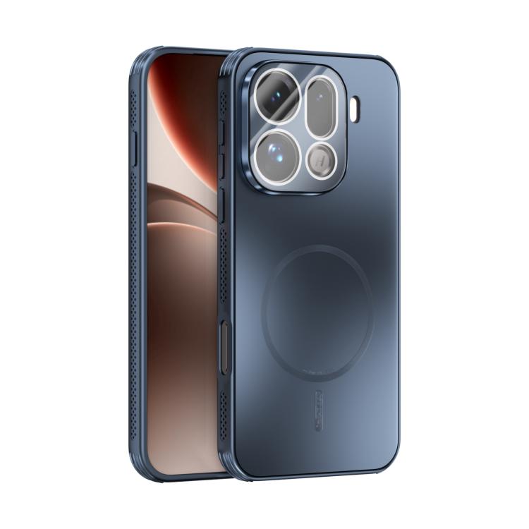 

For OPPO Find X9 Pro ABEEL Heat Dissipation Frosted MagSafe Phone Case with Lens Film(Dark Blue)
