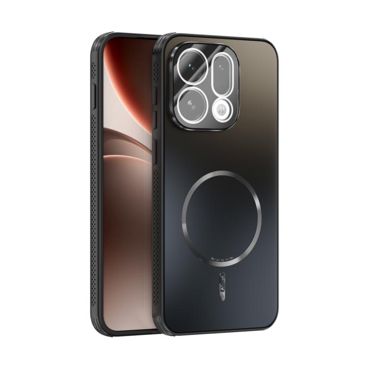 

For OPPO Find X9 ABEEL Heat Dissipation Frosted MagSafe Phone Case with Lens Film(Black)