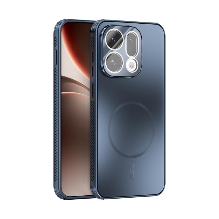 

For OPPO Find X9 ABEEL Heat Dissipation Frosted MagSafe Phone Case with Lens Film(Dark Blue)