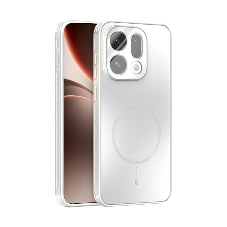 

For OPPO Find X9 ABEEL Heat Dissipation Frosted MagSafe Phone Case with Lens Film(White)