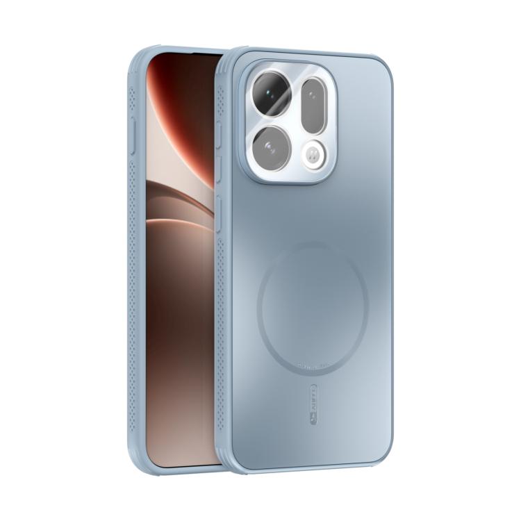 

For OPPO Find X9 ABEEL Heat Dissipation Frosted MagSafe Phone Case with Lens Film(Light Blue)