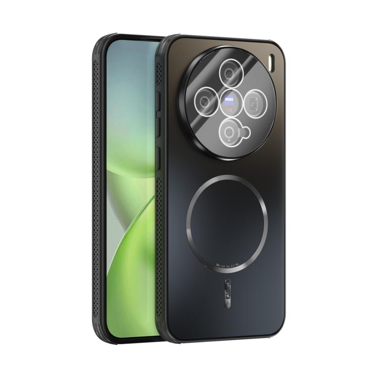 

For vivo X200 Pro mini ABEEL Heat Dissipation Frosted MagSafe Phone Case with Lens Film(Black)