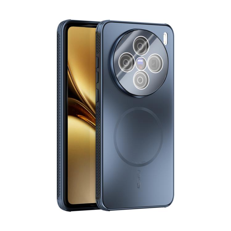 

For vivo X200 ABEEL Heat Dissipation Frosted MagSafe Phone Case with Lens Film(Dark Blue)