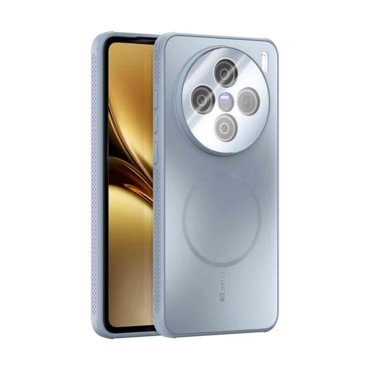 

For vivo X200 ABEEL Heat Dissipation Frosted MagSafe Phone Case with Lens Film(Light Blue)