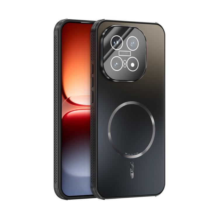 

For vivo iQOO 15 ABEEL Heat Dissipation Frosted MagSafe Phone Case with Lens Film(Black)