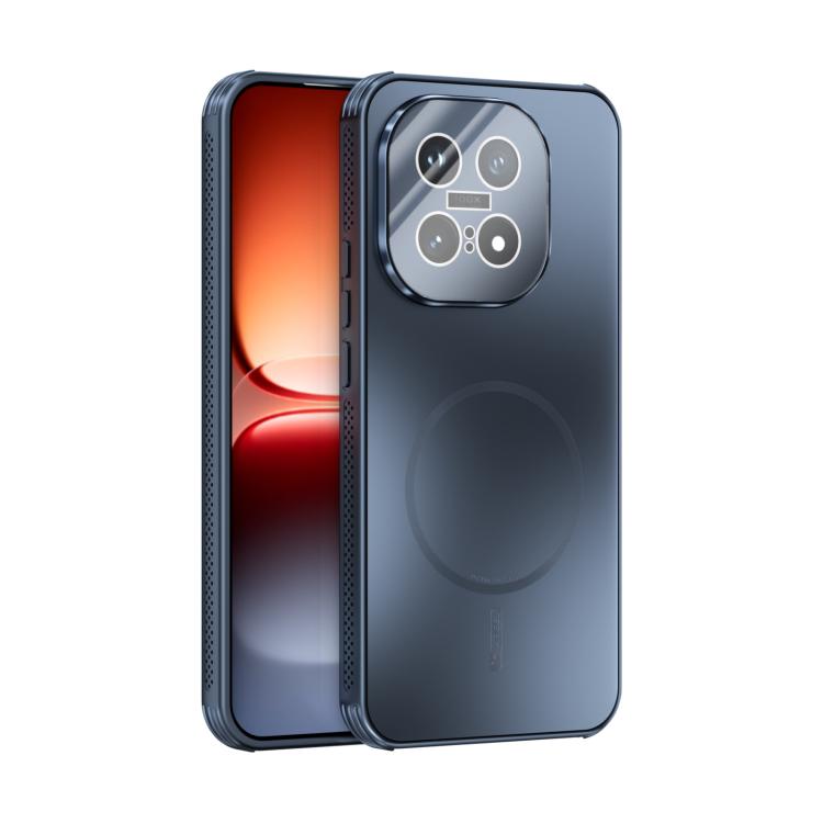 

For vivo iQOO 15 ABEEL Heat Dissipation Frosted MagSafe Phone Case with Lens Film(Dark Blue)
