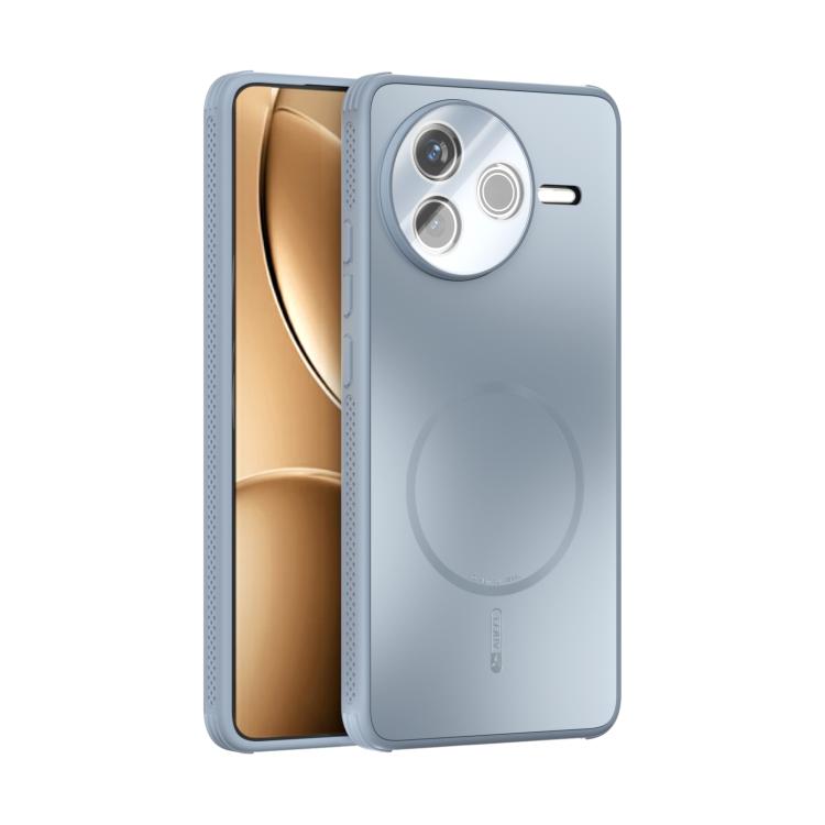 

For Redmi K80 ABEEL Heat Dissipation Frosted MagSafe Phone Case with Lens Film(Light Blue)