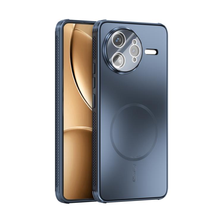 

For Redmi K80 Pro 5G ABEEL Heat Dissipation Frosted MagSafe Phone Case with Lens Film(Dark Blue)