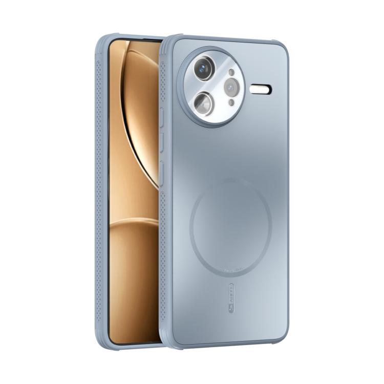 

For Redmi K80 Pro 5G ABEEL Heat Dissipation Frosted MagSafe Phone Case with Lens Film(Light Blue)
