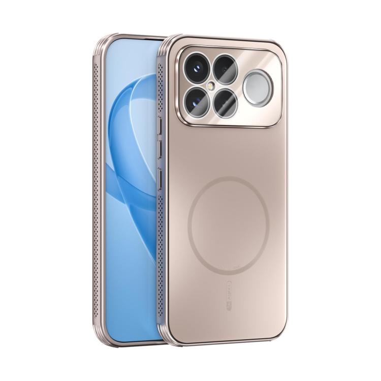 

For Redmi K90 Pro Max ABEEL Heat Dissipation Frosted MagSafe Phone Case with Lens Film(Rose Gold)