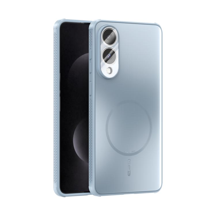 

For Samsung Galaxy S25 Edge 5G ABEEL Heat Dissipation Frosted MagSafe Phone Case with Lens Film(Light Blue)